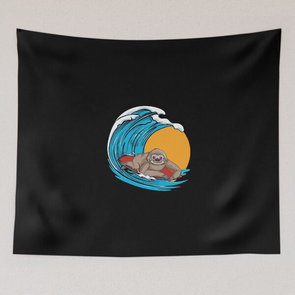 Item preview, Surfing Sloth – Funny Animal Design designed and sold by PrintPress.