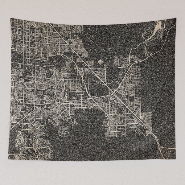 Artikelvorschau, HENDERSON Karte Nevada Ink Linien entworfen und verkauft von InkMaps.