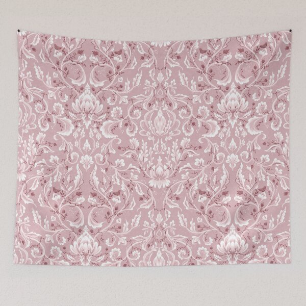 Item preview, Rococo inspired pattern in  pink designed and sold by Gaia Marfurt.