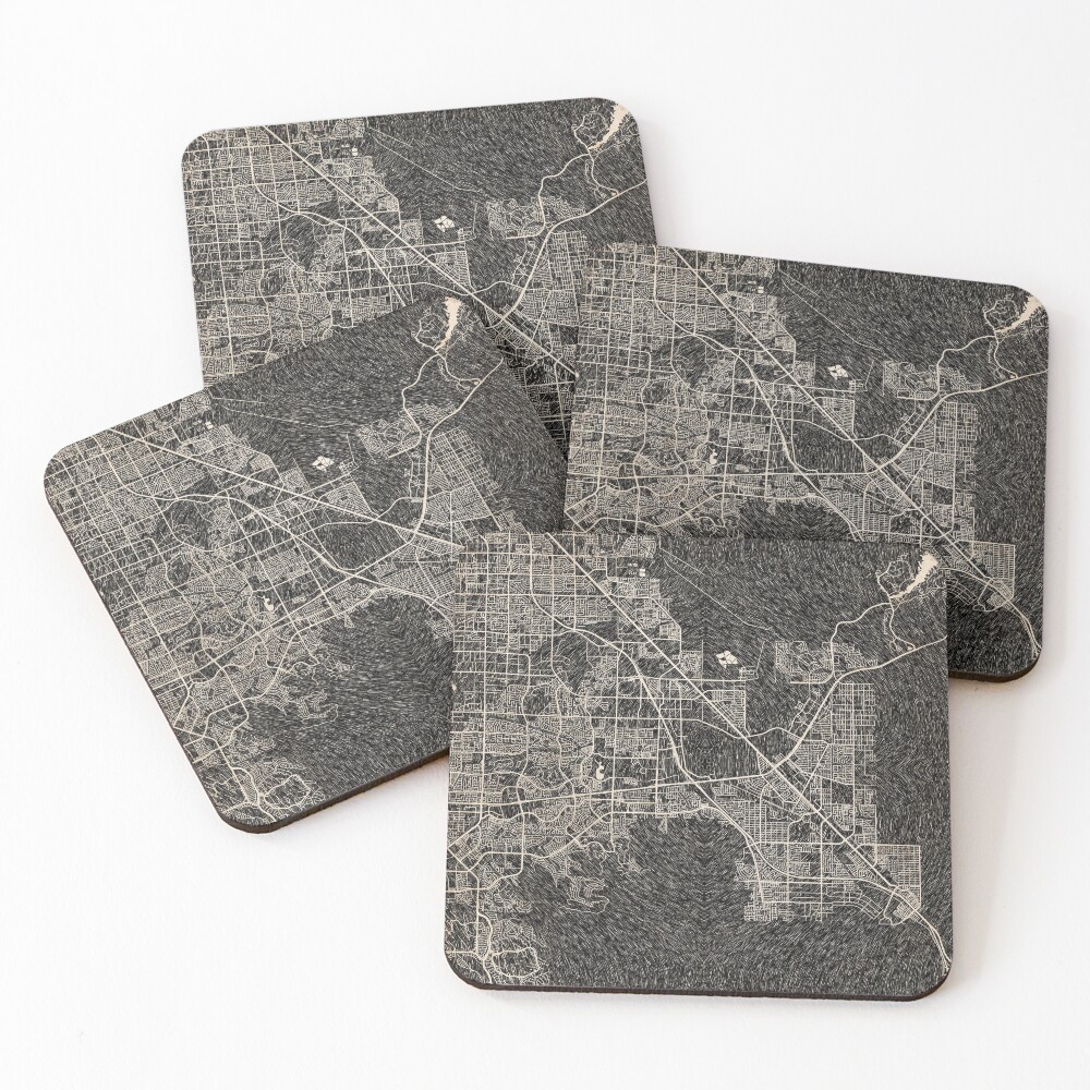 Item preview, Coasters (Set of 4) designed and sold by InkMaps.