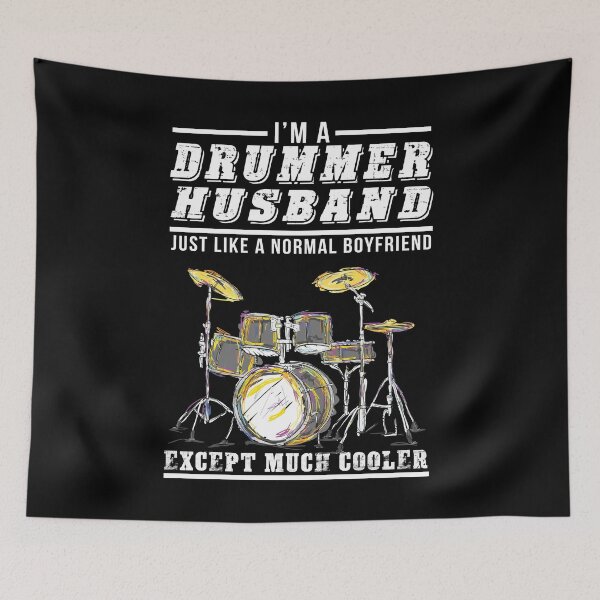 Item preview, Drummer Husband - Cool Couples musical gift. designed and sold by PrintPress.