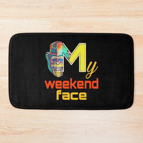 Item preview, my weekend face. smiling monkey.  designed and sold by efenem.