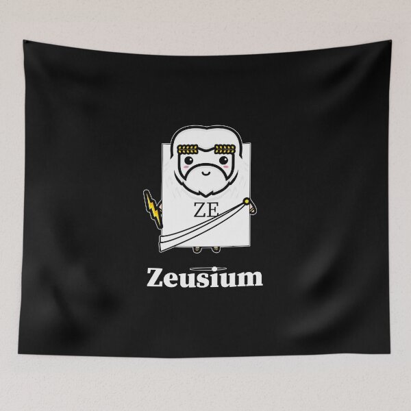 Artikelvorschau, Zeusium - Cartoon Chemical Element Design entworfen und verkauft von PrintPress.