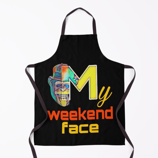 Item preview, my weekend face. smiling monkey.  designed and sold by efenem.