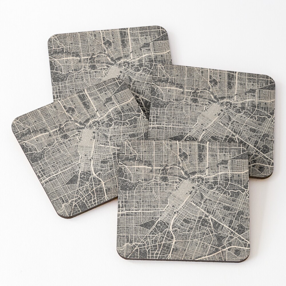 Item preview, Coasters (Set of 4) designed and sold by InkMaps.
