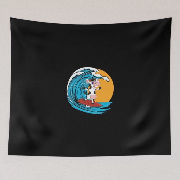 Item preview, Surfing Cow – Funny Animal Design designed and sold by PrintPress.