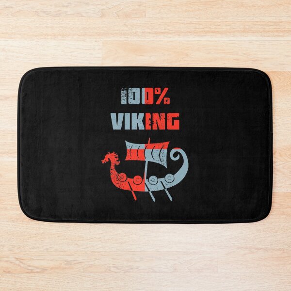 Item preview, 100% Viking – Norse Longship With Shield Color Pattern designed and sold by The Green Corner.