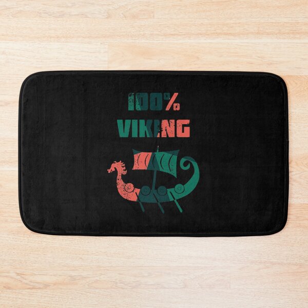 Item preview, 100% Viking – Norse Longship With Tricolored Shield Color Pattern designed and sold by The Green Corner.