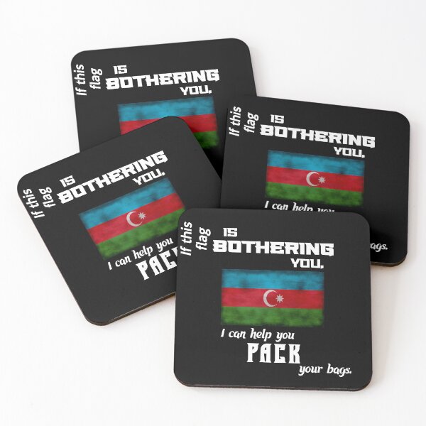 Item preview, Azerbaijan flag - pack your bags designed and sold by 2Girls1Shirt.
