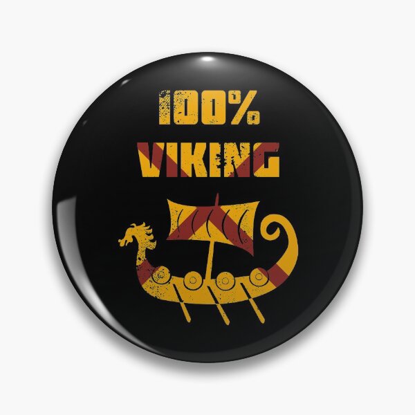 Item preview, 100% Viking – Norse Longship With Yellow and Red Shield Color Pattern designed and sold by The Green Corner.