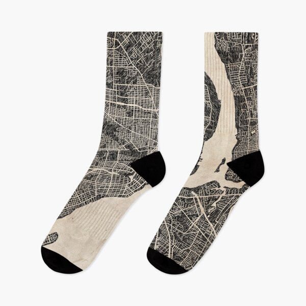 Item preview, JACKSONVILLE map Florida Ink lines 2 designed and sold by InkMaps.