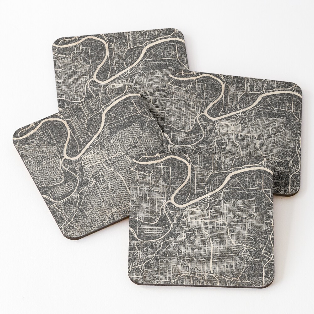 Item preview, Coasters (Set of 4) designed and sold by InkMaps.