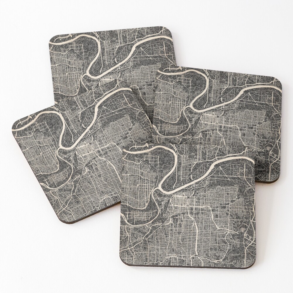 Item preview, Coasters (Set of 4) designed and sold by InkMaps.