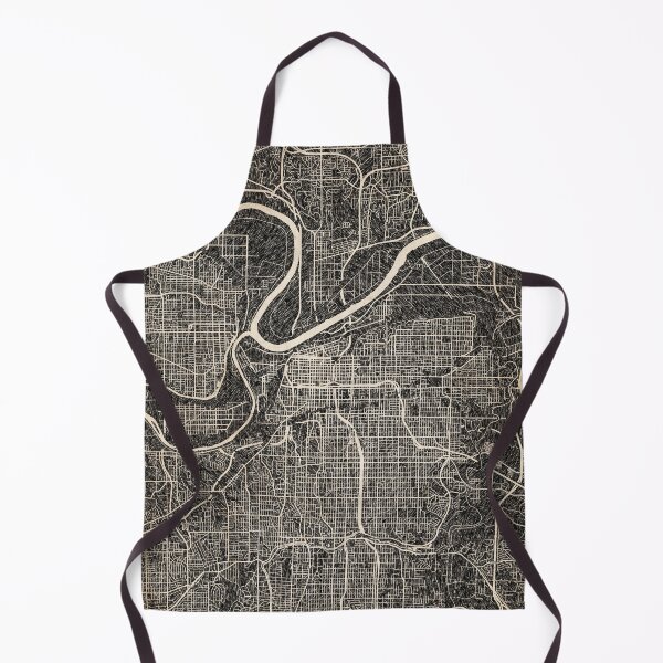 Item preview, KANSAS CITY map Kansas Ink lines 2 designed and sold by InkMaps.