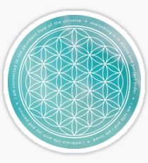 Flower of life - larimar Sticker