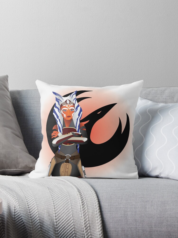 Ahsoka Tano Throw Pillow By Delmar Redbubble
