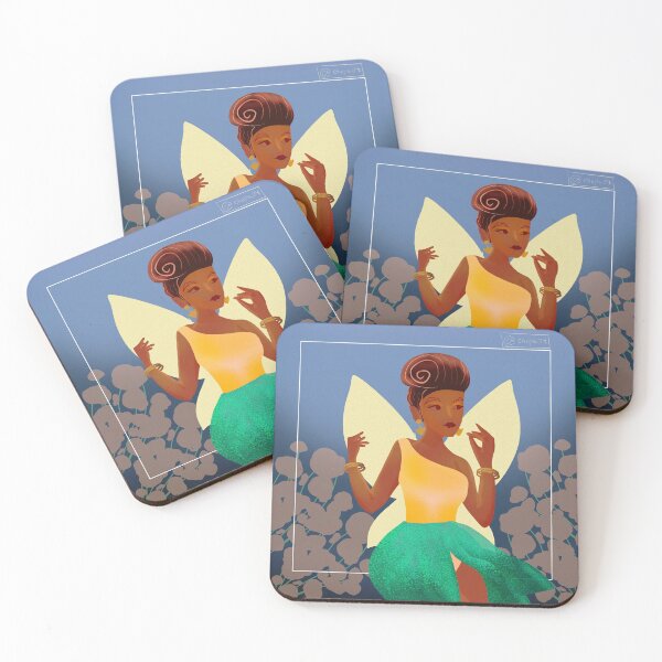 Item preview, Dark Skinned Fairy Art designed and sold by pebellez.