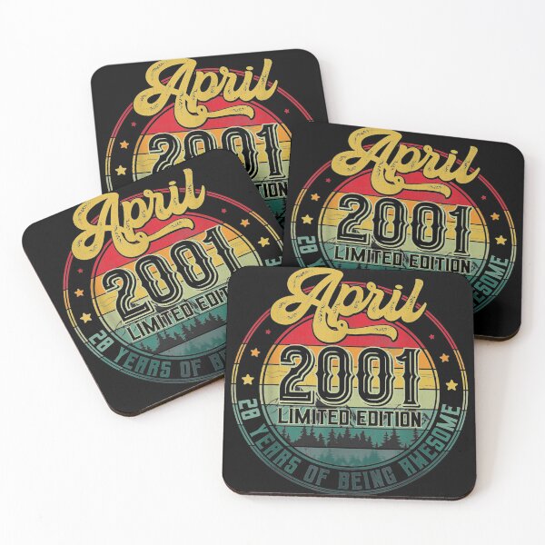 Item preview, 20th Birthday Gifts 20 Years Old Retro Born In April 2001 designed and sold by ADAMANDREWSAU.