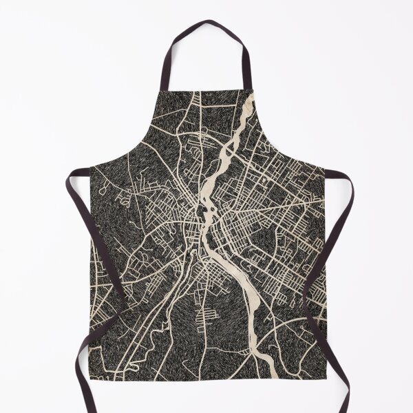 Item preview, LEWISTON map Maine Ink lines 2 designed and sold by InkMaps.