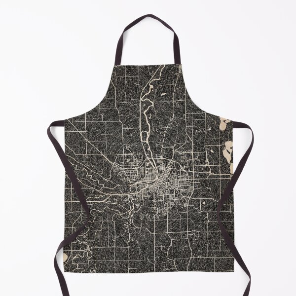 Item preview, MANKATO map Minnesota Ink lines 2 designed and sold by InkMaps.