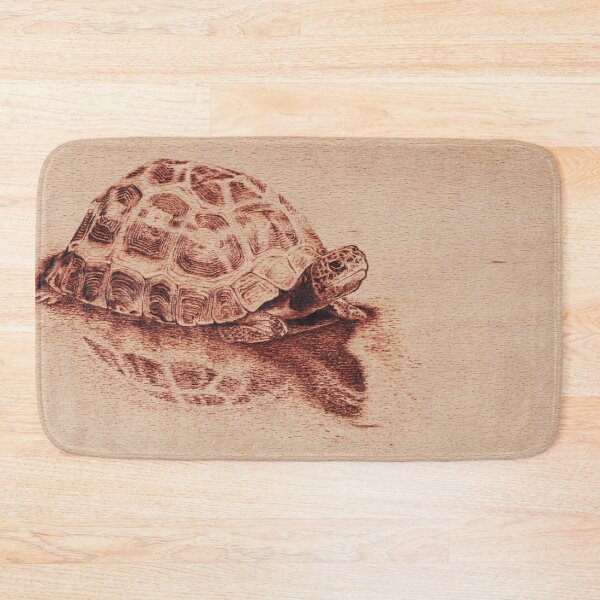 Item preview, Spider tortoise - Pyxis arachnoides - Pyrography designed and sold by Hajakely.