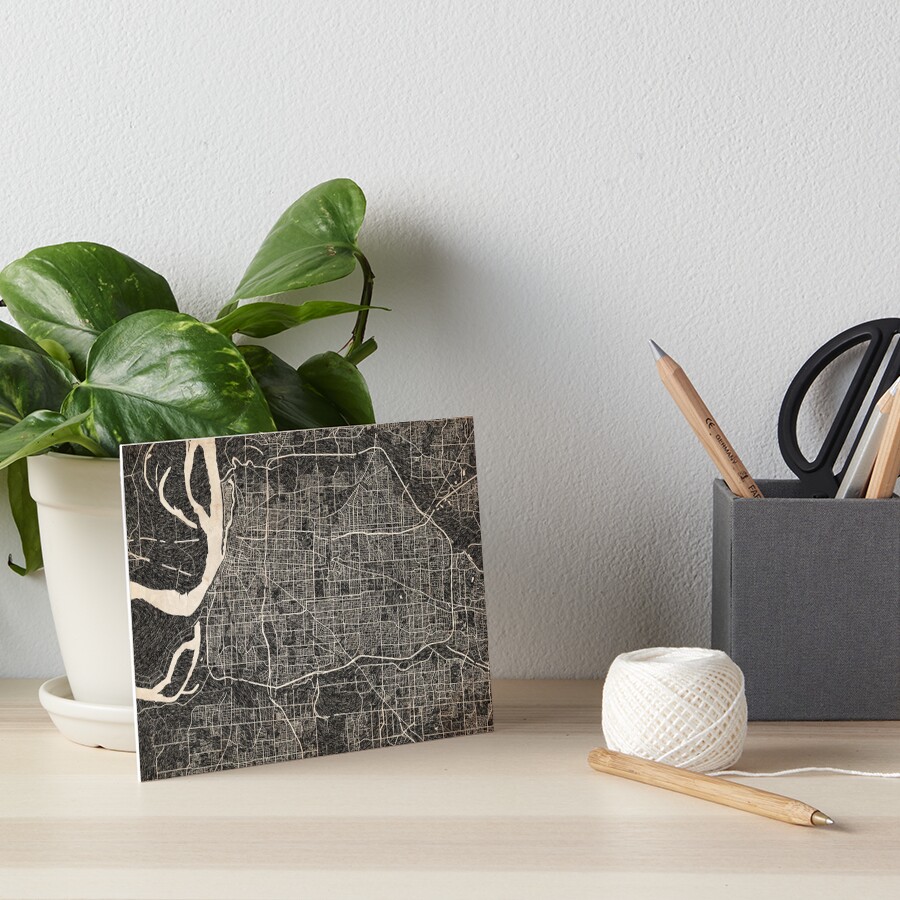 Item preview, Art Board Print designed and sold by InkMaps.