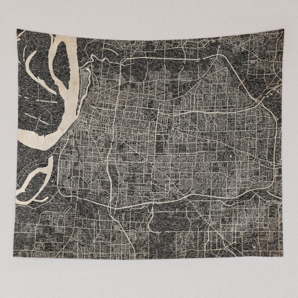 Item preview, MEMPHIS map Tennessee Ink lines designed and sold by InkMaps.