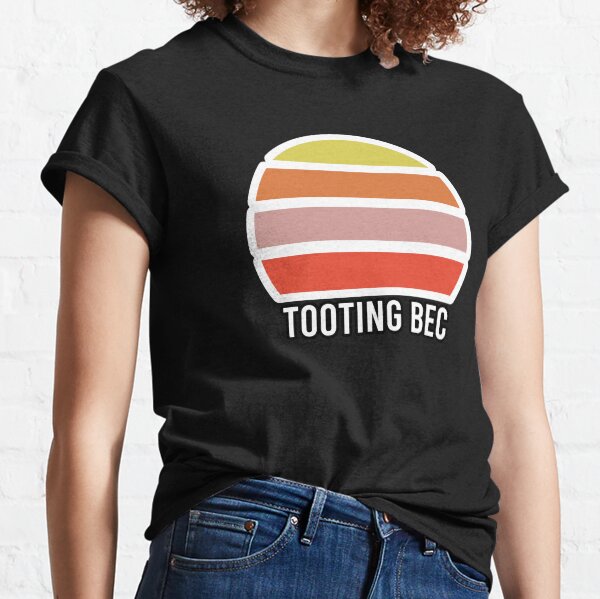 Tooting Bec London Underground Train Station Abstract Vintage Sunset Souvenir Classic T-Shirt
