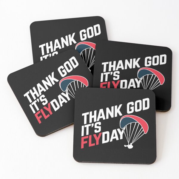 Item preview, Thank God It's Flyday, funny paragliding saying designed and sold by emmjott.