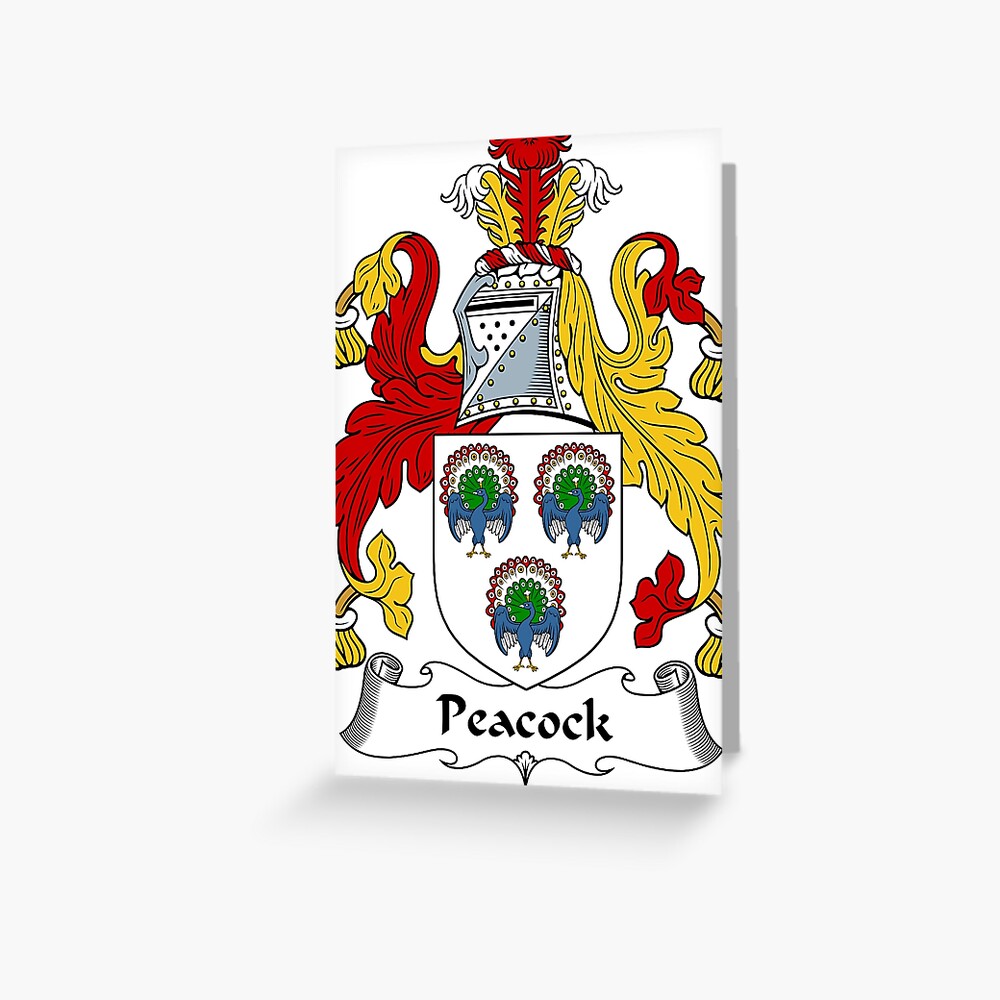 Peacock Family Crest