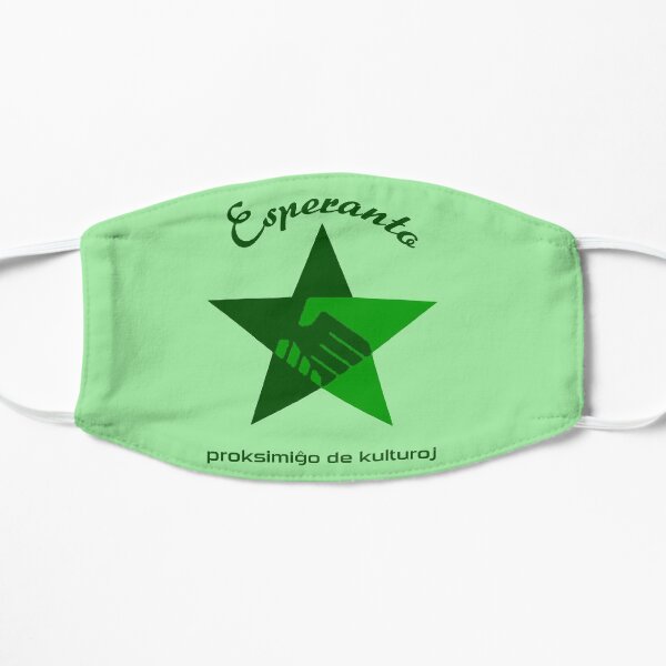 Esperanto language Flat Mask