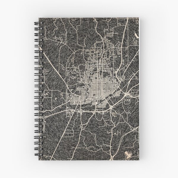 Artikelvorschau, MERIDIAN Karte Mississippi Tintenlinien entworfen und verkauft von InkMaps.