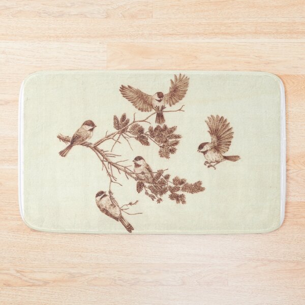 Item preview, Flock of birds, tits, on branch  designed and sold by Hajakely.