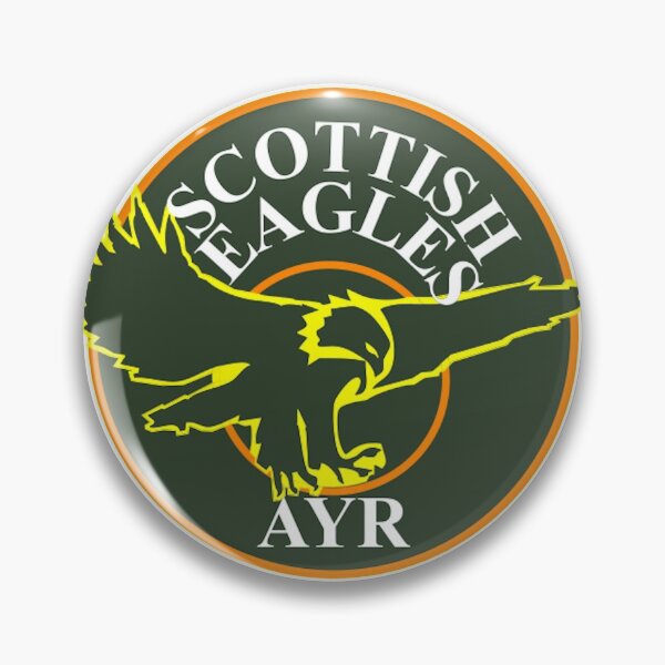 Item preview, Ayr Scottish Eagles Ice Hockey Team Retro Logo designed and sold by Retrohockeyuk.
