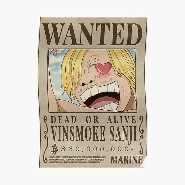 Sanji Wanted Posters Redbubble