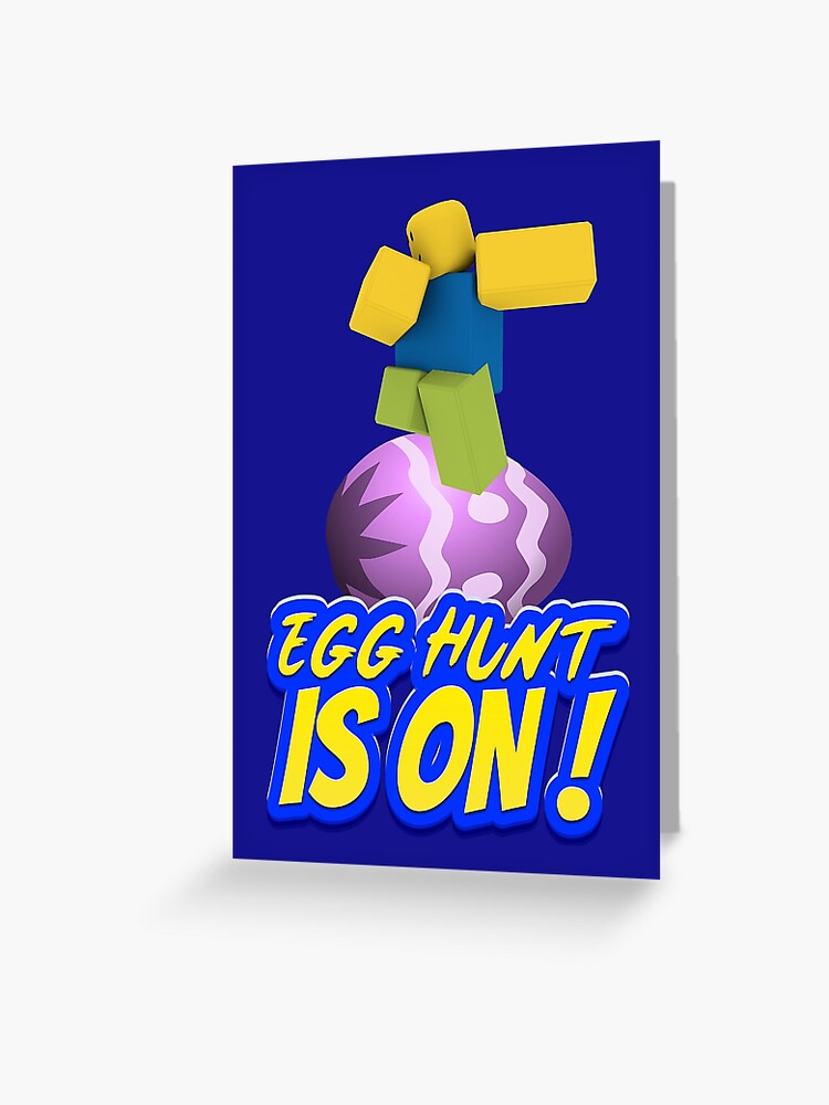 Roblox Easter Egg Hunt Is On Dabbing Dancing Dab Noob Gamer Boy Gamer Girl Gift Idea Greeting Card By Smoothnoob Redbubble - roblox easter egg hunt