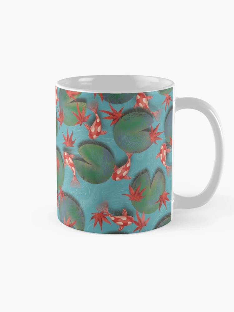 Thumbnail 3 of 6, Coffee Mug, Lilly Koi Maple designed and sold by pixiepatterns.
