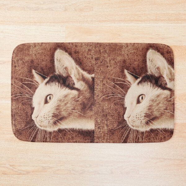 Item preview, Portrait of a cat handmade pyrography designed and sold by Hajakely.