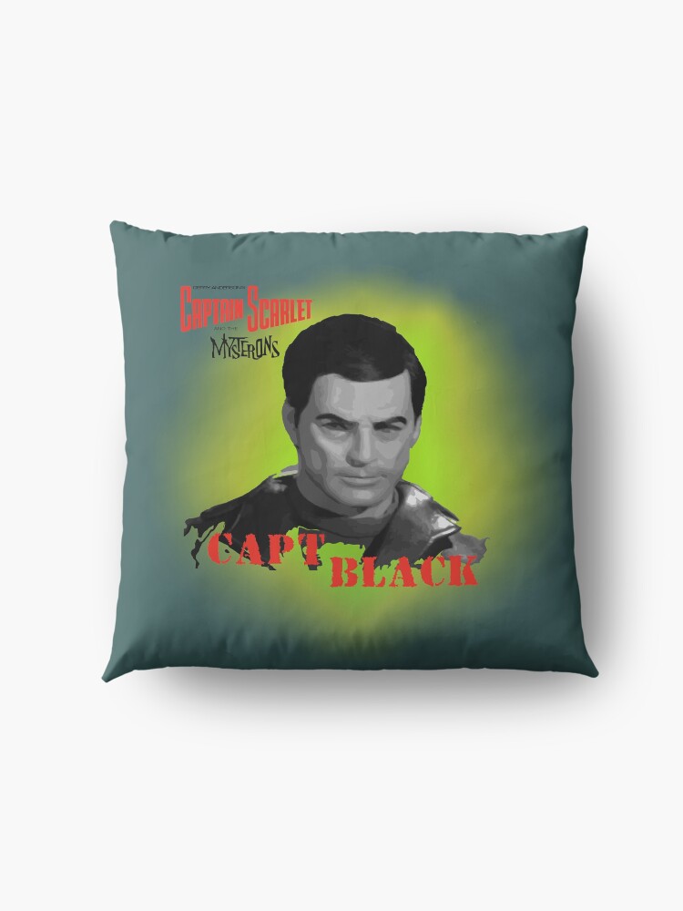 Alternate view of Captain Scarlet and the Mysterons Captain Black Floor Pillow