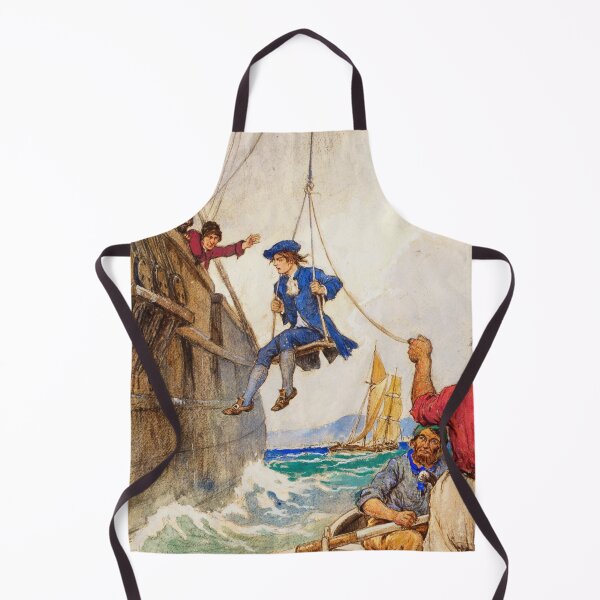 Item preview, Scene from Treasure Island illustration art - Warwick Goble designed and sold by Vintage Designs +.