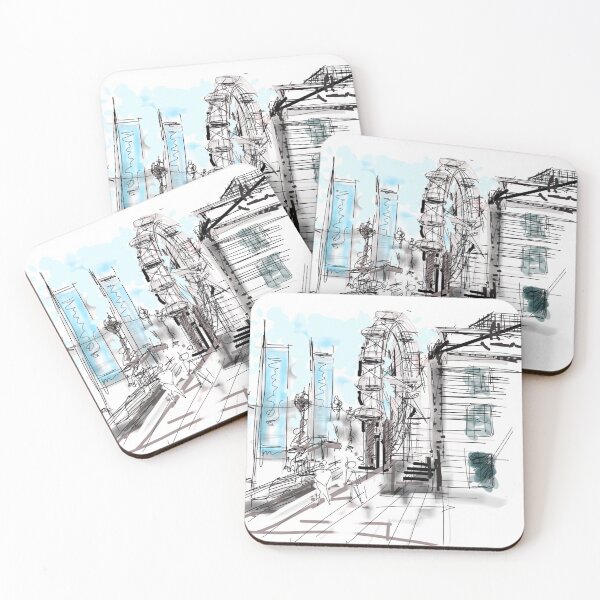 Item preview, London Southbank sketch designed and sold by AmCstudio.