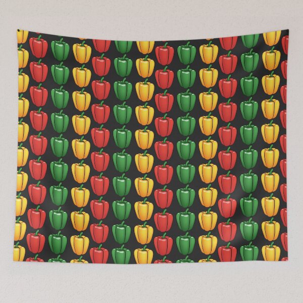 Item preview, Red green yellow peppers designed and sold by Gezwompl.