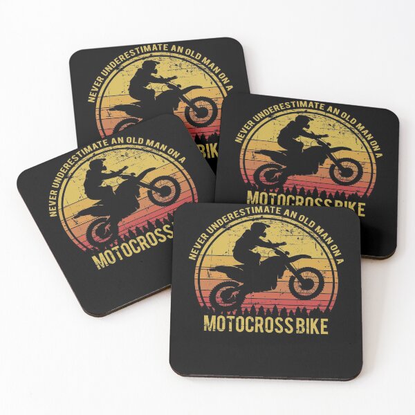 Item preview, Never Underestimate an Old Man On A Motocross Bike designed and sold by starider.