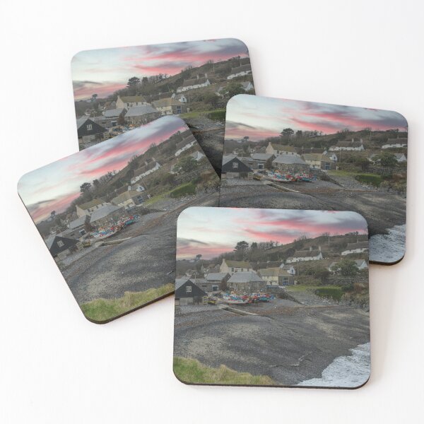 Item preview, Cadgwith Cove Cornwall red sunset designed and sold by kathleenjean.