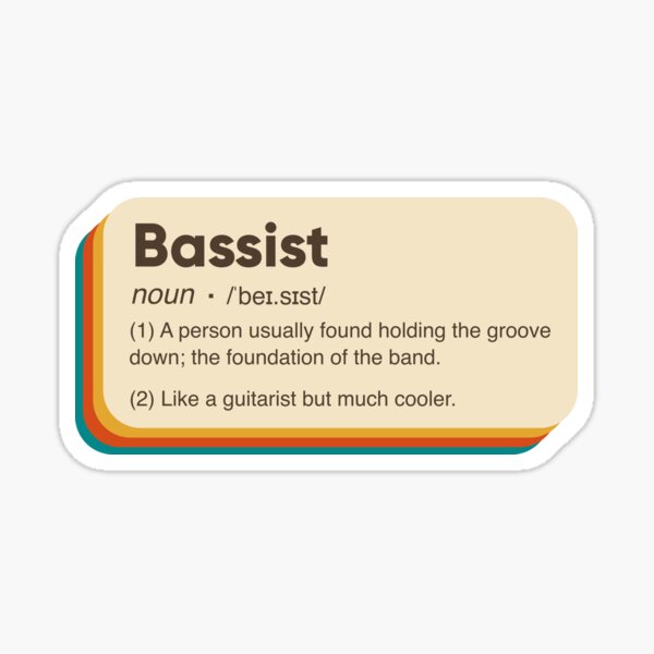 Artikel-Vorschau von Bassist Definition, designt und verkauft von Bojkiw.