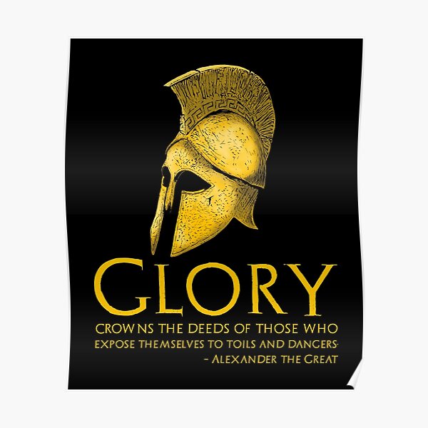 Poster Alexander La Grande Citation Sur Le Leadership Par Knightsydesign Redbubble