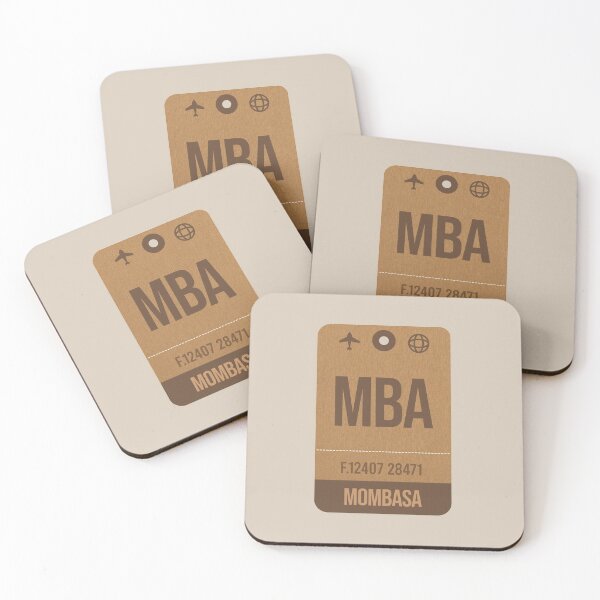 Item preview, Mombasa (MBA) Kenya Airport Vintage Luggage Tag designed and sold by InspireShop.