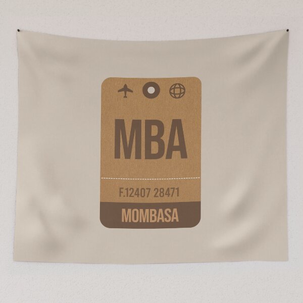 Item preview, Mombasa (MBA) Kenya Airport Vintage Luggage Tag designed and sold by InspireShop.