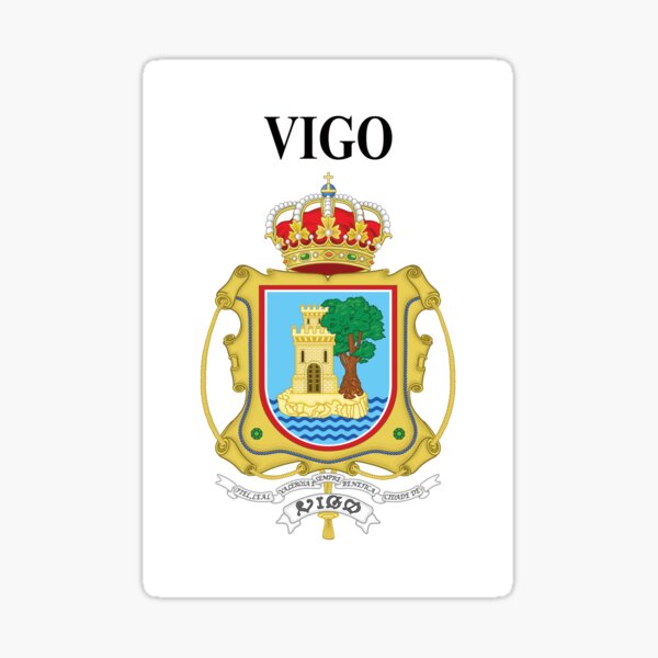 014_1A - VIGO - ESCUDO DE ARMAS Pegatina