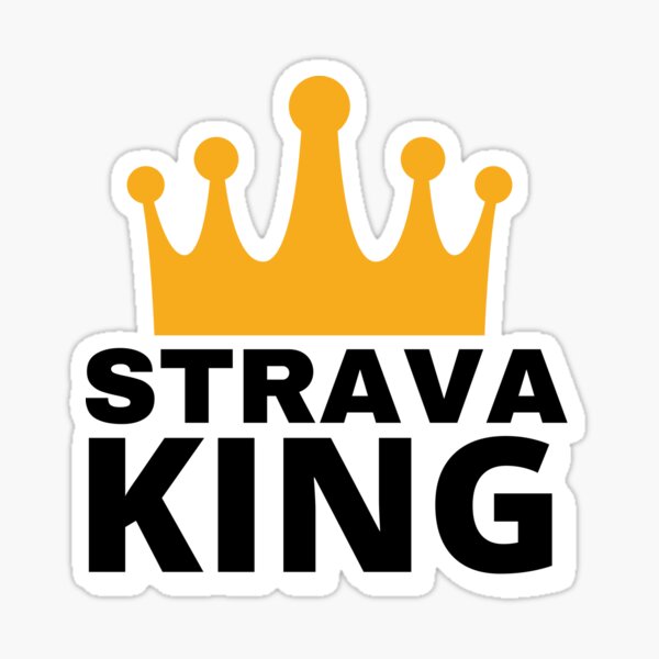 Item preview, Strava King Sticker/Magnet (Black) designed and sold by thelastavo.